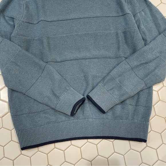 Southern Tide Pima Cotton Wool Sweater Nautical Blue Medium - Picture 3 of 6